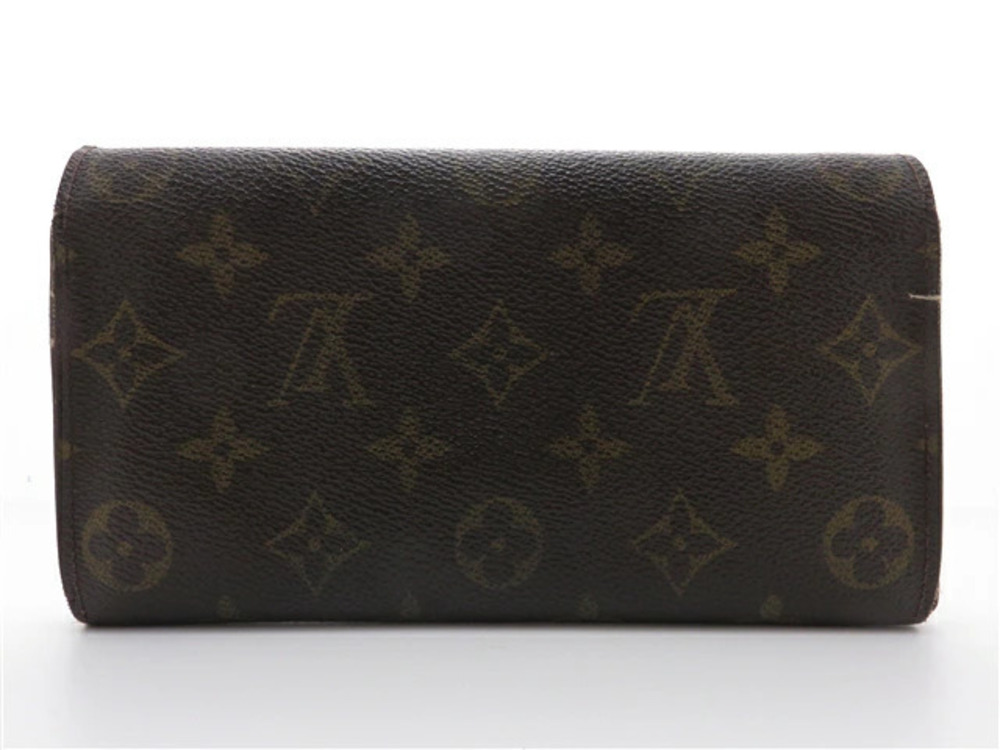 Louis Vuitton Sarah Wallet Accessories Monogram Portefeuille Long Brown